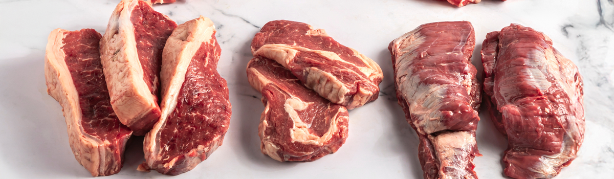 Bistec individual en porció per a una persona